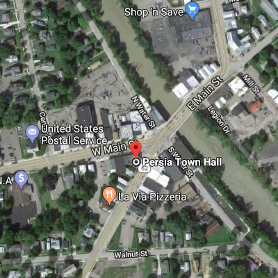 Preview of map of Persia Town Hall in Gowanda, NY