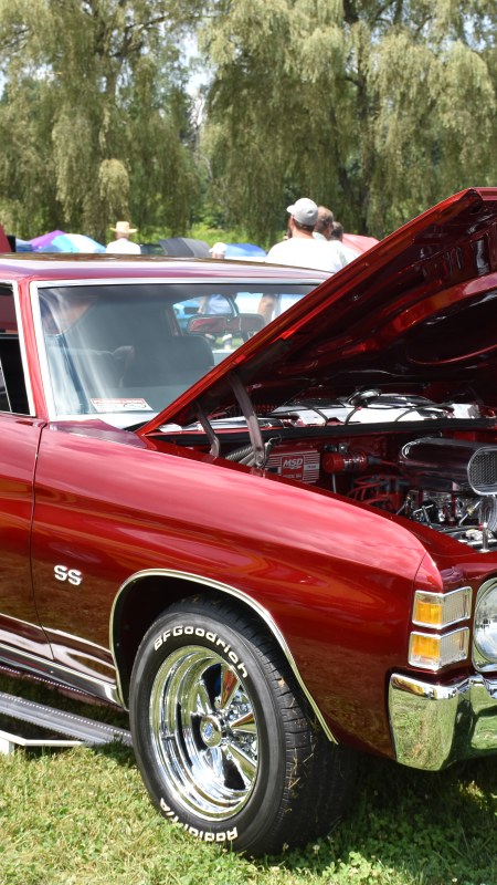 Car displayed at a car show