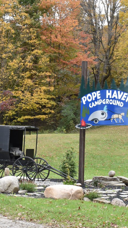 Pope Haven Campground Sign