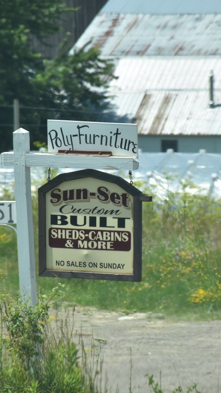 Sunset Poly furniture sign