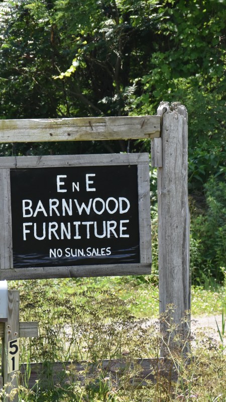 E n E Barnwood Furniture Sign