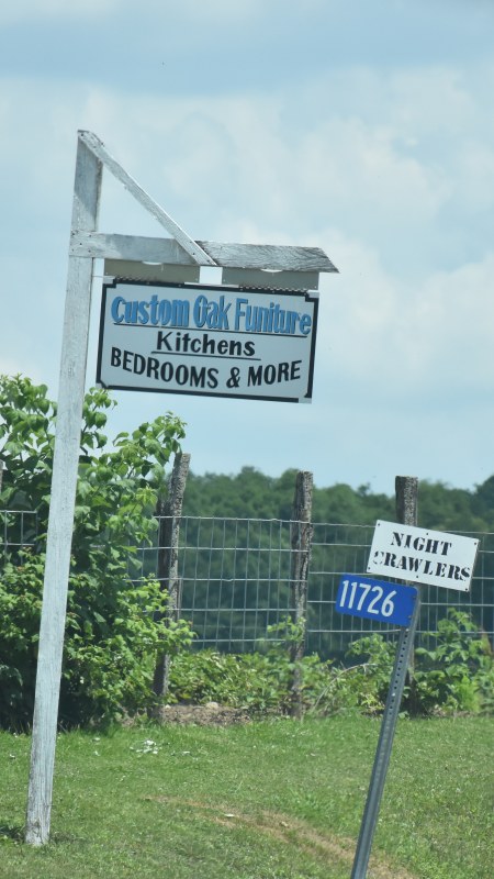 Custom Oak Furniture Sign