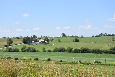 View of Amish countryside