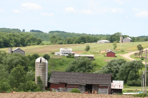 View of an Amish House in Conewango, NY