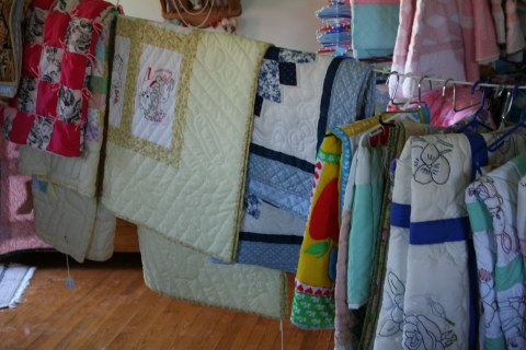 Quilts made by the Amish women show great craftmanship and attention to detail.