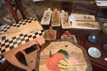 Some wooden items for sale at Buffalo Country Store