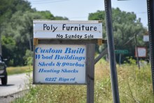 Poly Furniture Sign