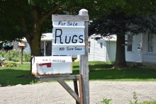 Rugs for sale along Ny's Amish Trail