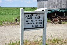 Seager Hill Gift shop sign
