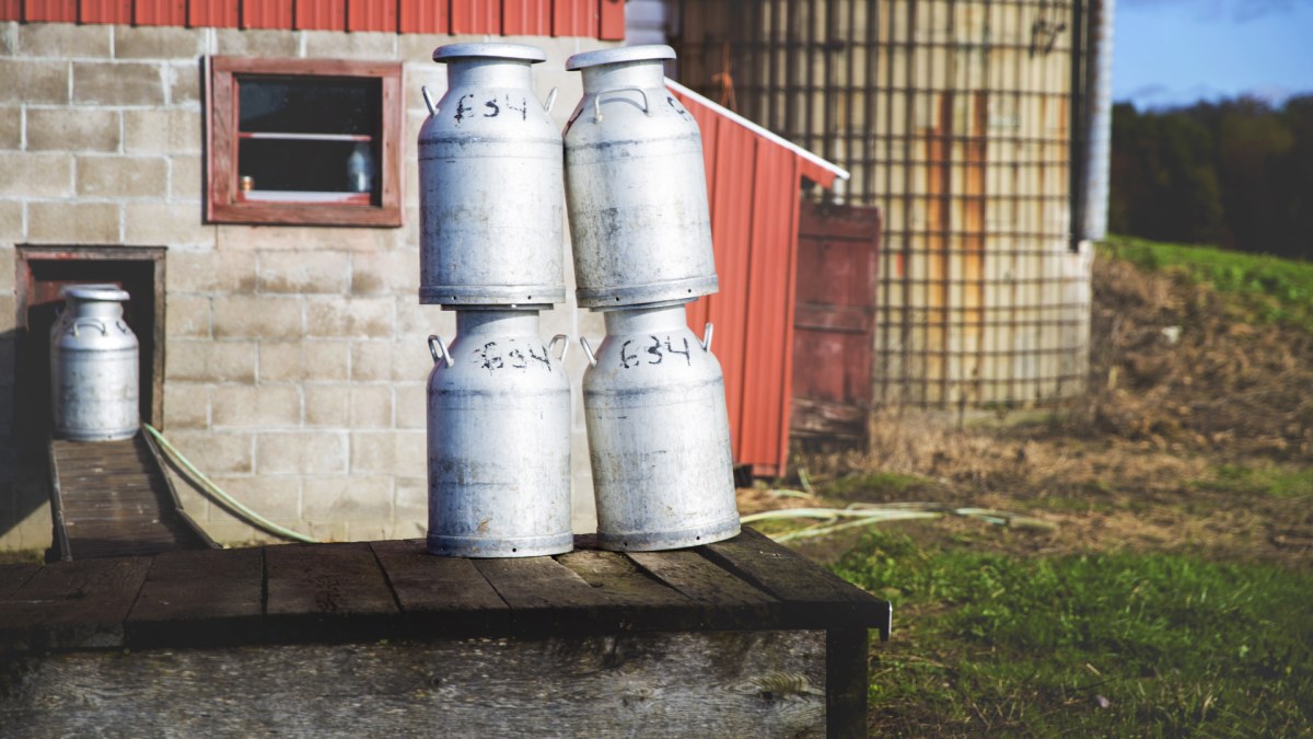 Milk Cans along the Trail- Belle Idee Photography