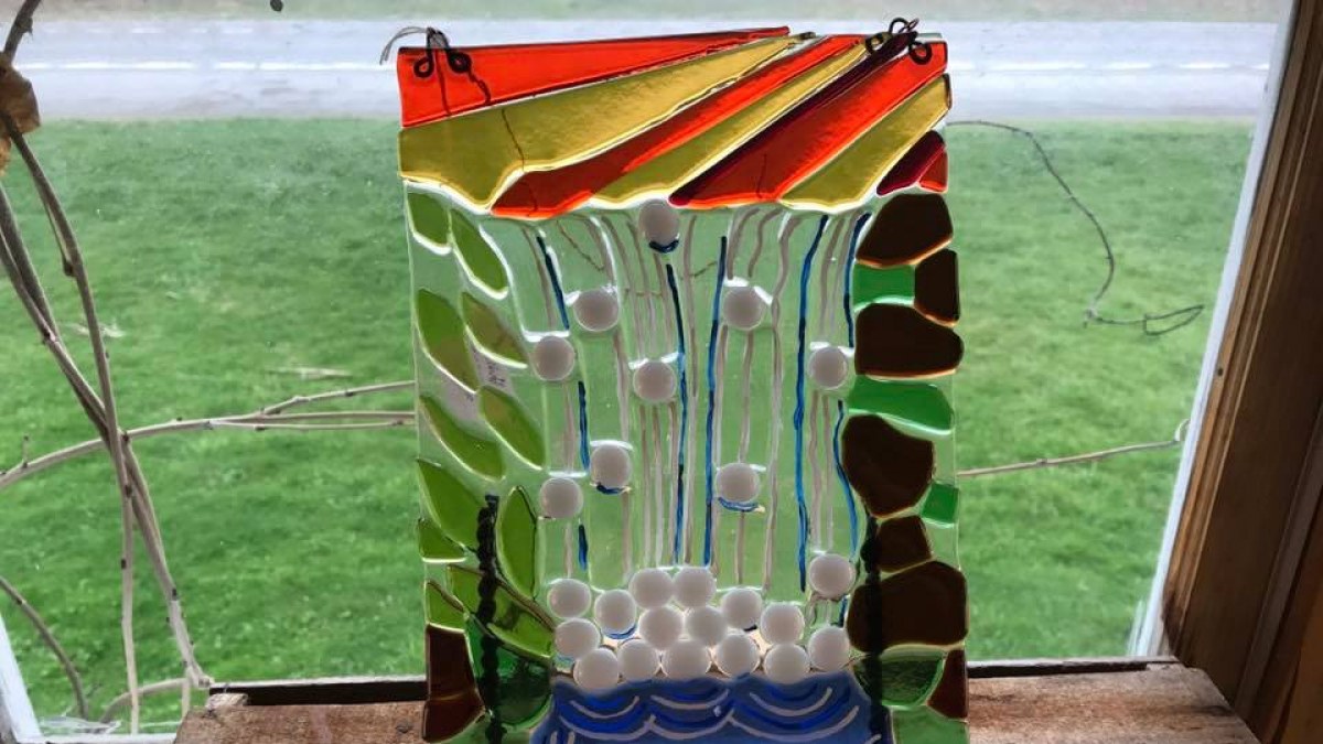 Glass Creation from the Rose Garden