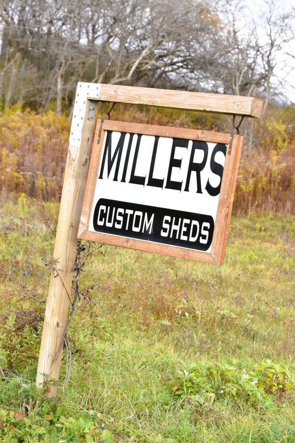 Miller's shed sign