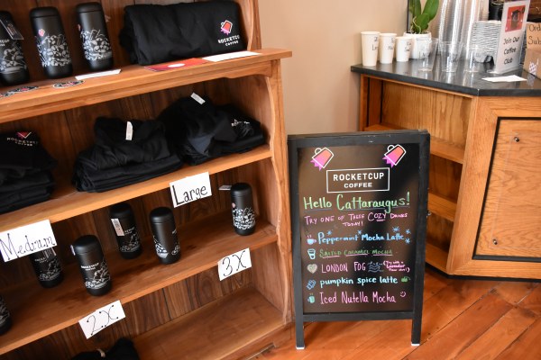 Inside at RocketCup Coffee Company in Cattaraugus