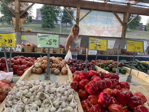 Shopper at Randolph Peaches & Cream in Randolph, NY
