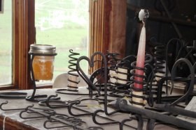 Example of amish-made iron works