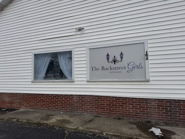 Backstreet Girls sign in South Dayton