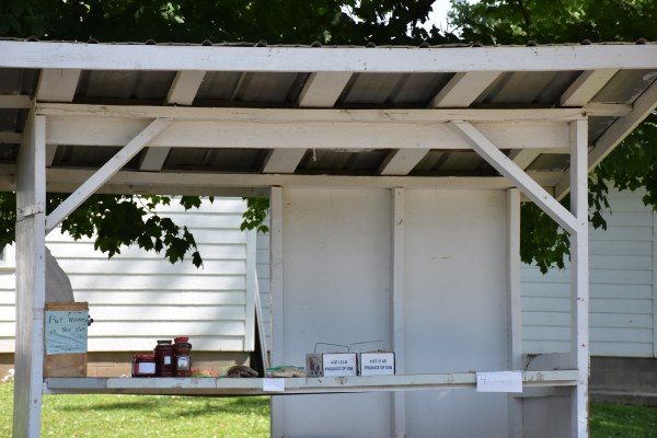 Produce stand at Amish business along NY's Amish Trail