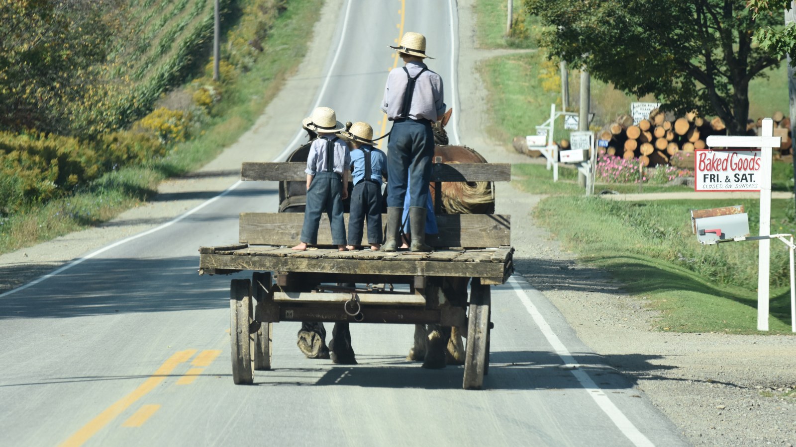slow down along the amish trail amish trail