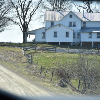 Beautiful Amish home in the spring