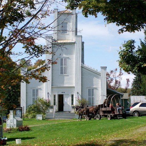 Leon Church in Fall